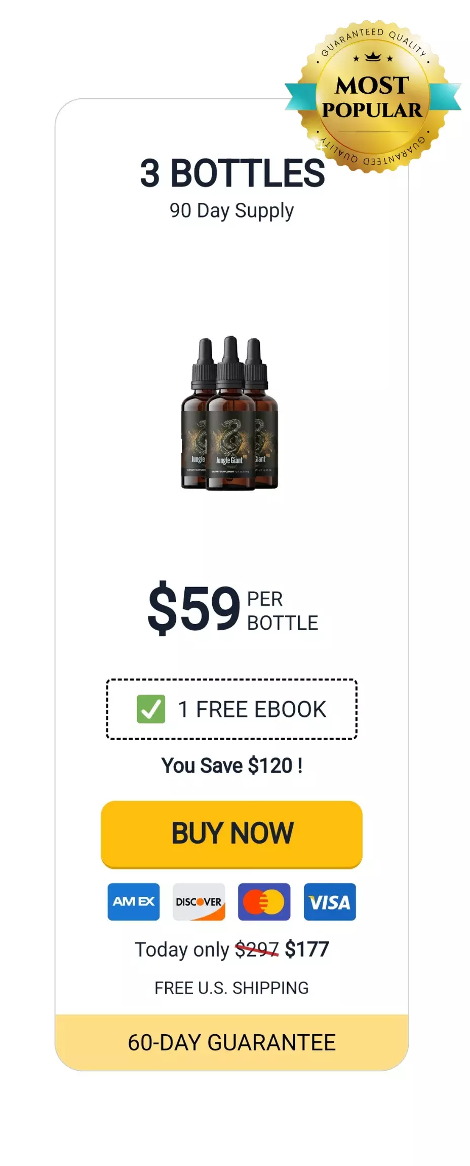 Jungle Giant Pro 3 bottles pricing